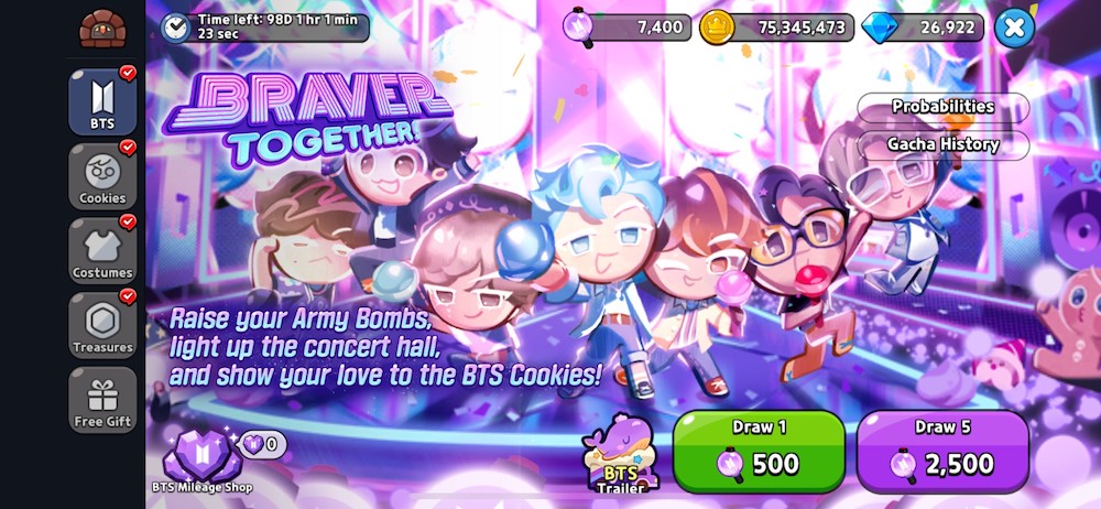Characters, skins and decors could be unlocked through a themed BTS gacha that required a special event currency. Get the full rundown of the event update, including screenshots of implementations, in the GameRefinery SaaS platform.
