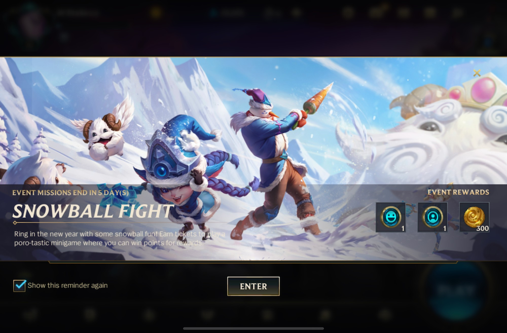 League of Legends: Wild Rift celebrated the festive season with Snowball Fight, its first-ever minigame. 